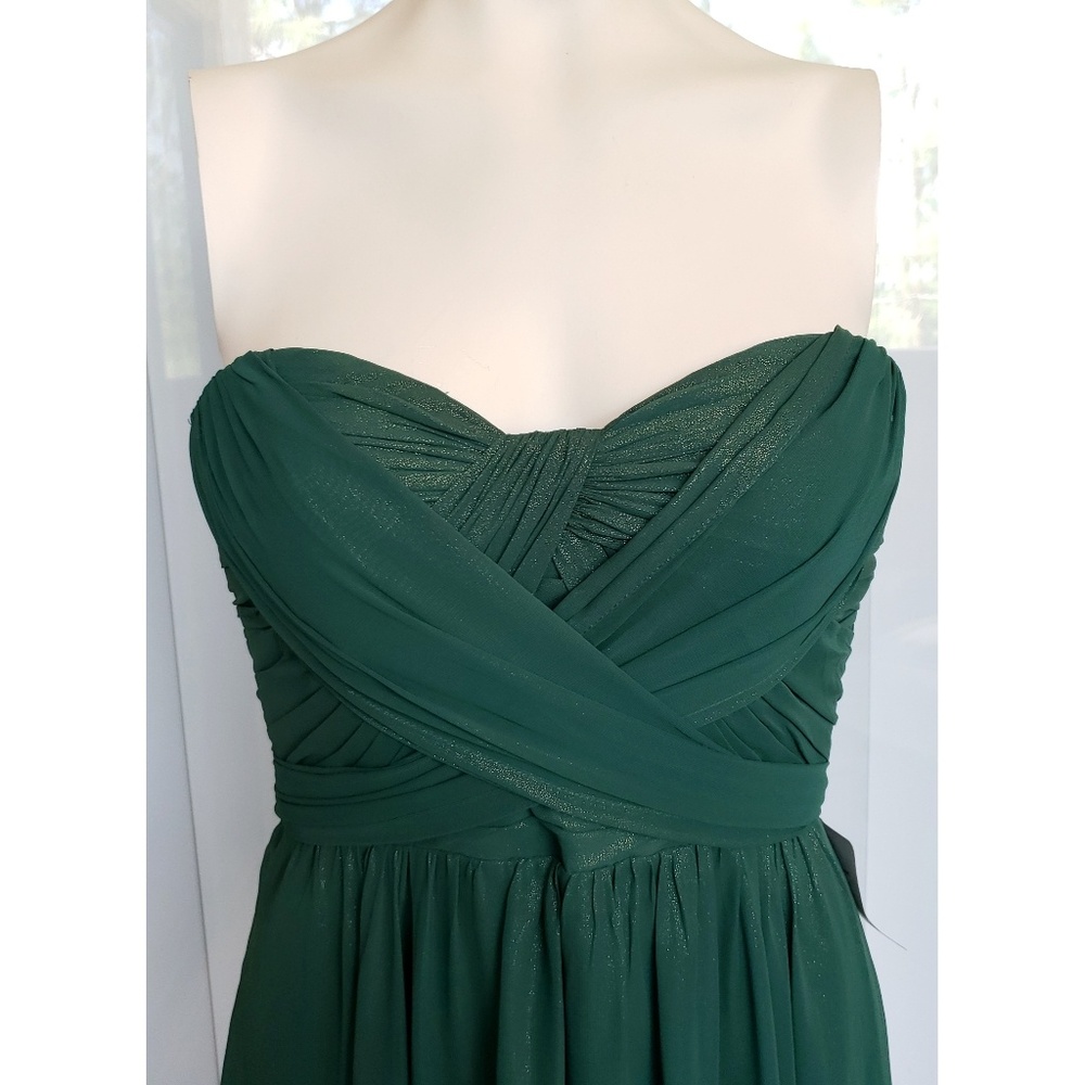 JENNY YOO formal bridesmaid prom lux shimmer dress - Picture 5 of 8
